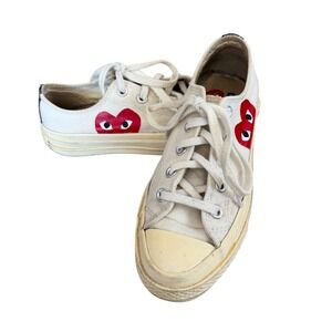 Converse Comme des Garçons PLAY Chuck 70 Low Parchment‎ 150207C Ivory Men 4 W 6